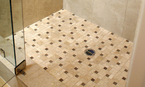 Stone Bathroom Shower Pan