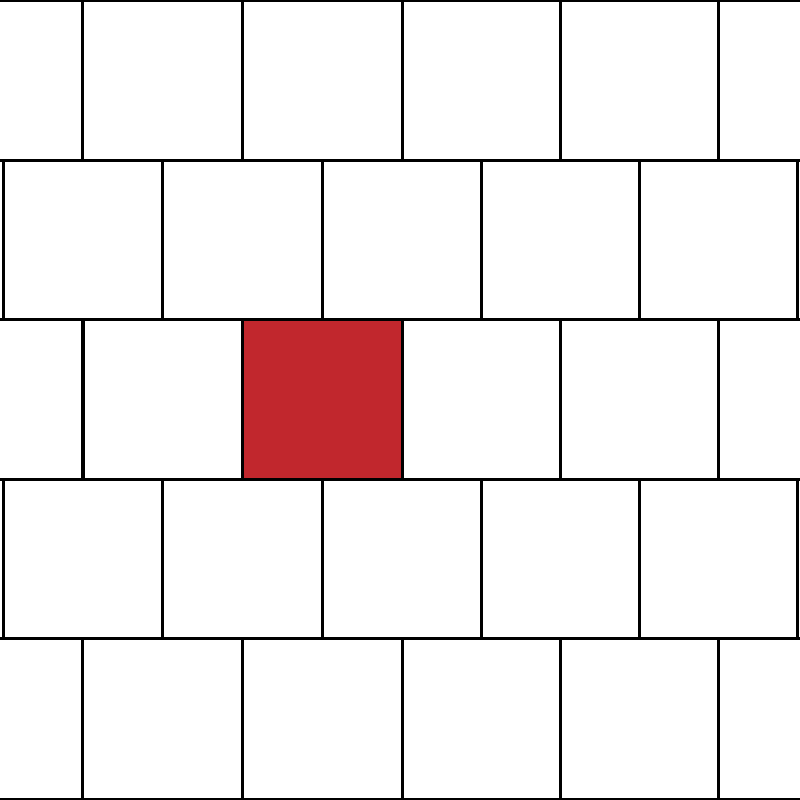 Square Brickset Tile Pattern